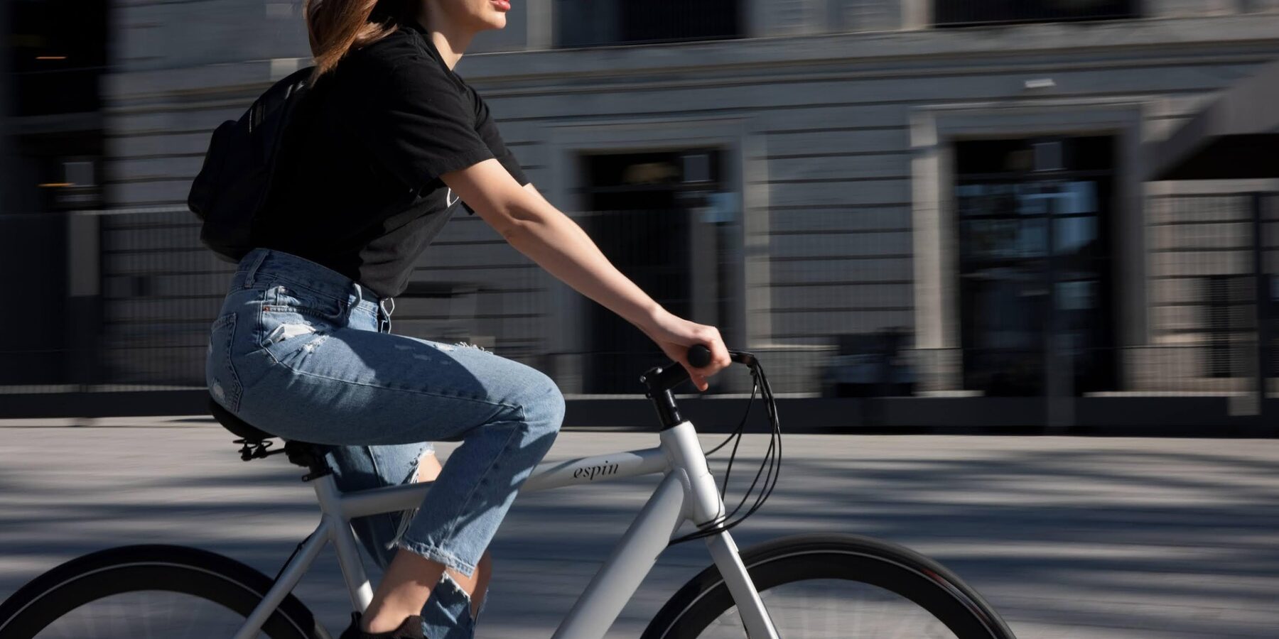 biking on crowded streets